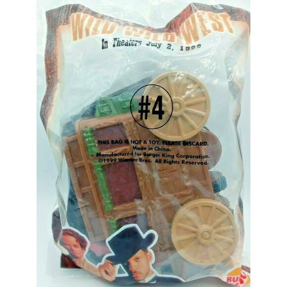 Wild Wild West Burger King 1999 Rita Stagecoach Toy Kid’s Meal Sealed Vintage - Picture 10 of 11